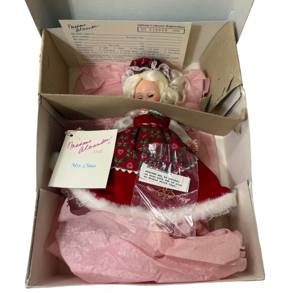 Madame Alexander Set Santa Claus 93-6 + Mrs Claus 93-7 8” Dolls - Picture 13 of 15
